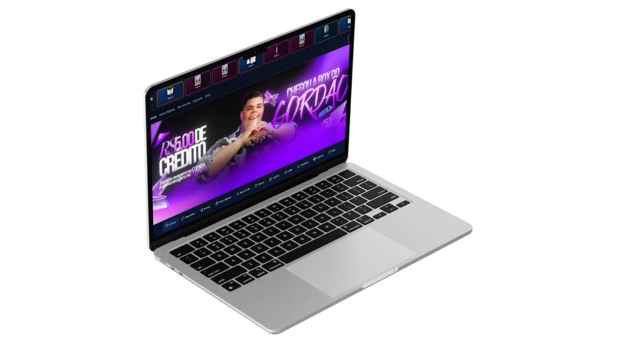 Preview da plataforma Box da Jor em notebook